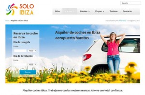 Como alquilar un coche en Solo Ibiza